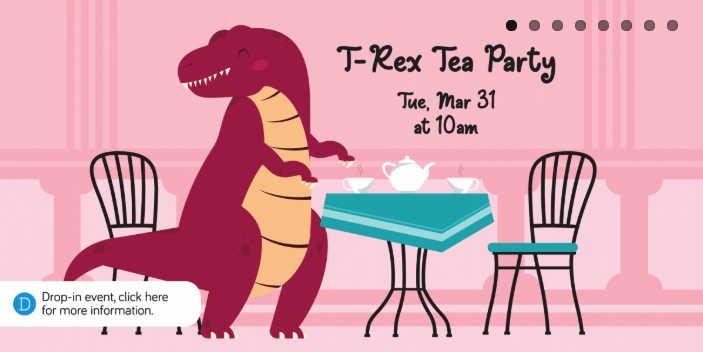 T. rex Tea Party, Events